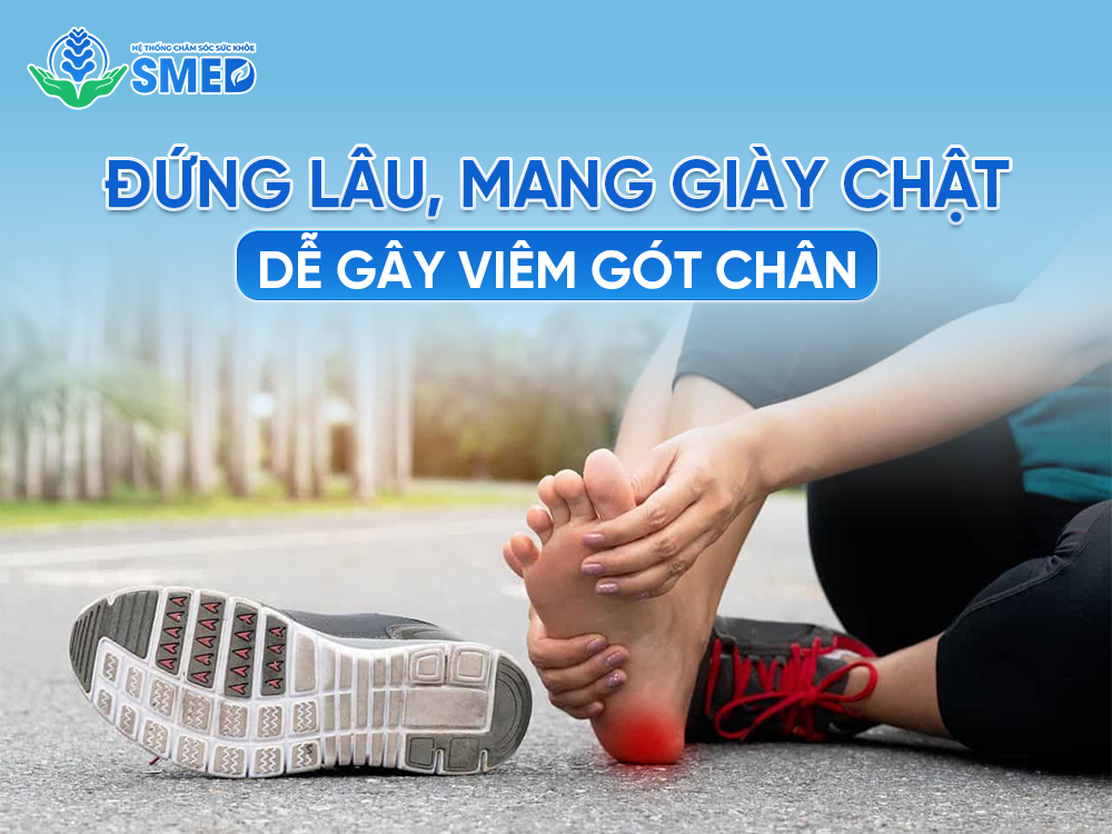 Sử dụng giày không phù hợp cũng dễ gây viêm bao hoạt dịch gót chân 