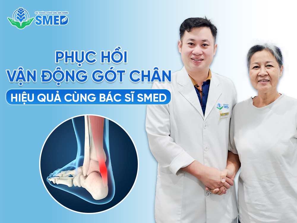 Bệnh nhân và bác sĩ SMED rạng rỡ sau khi phục hồi bệnh lý cơ xương khớp 