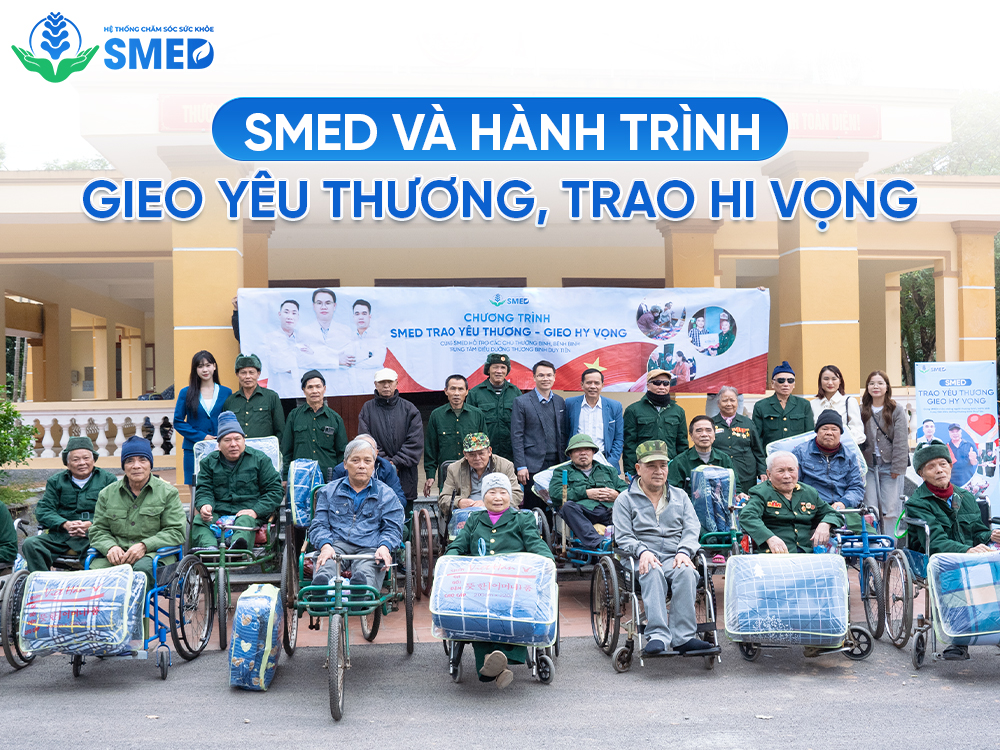 Hành trình mang lại yêu thương của SMED cho các bác thương binh 