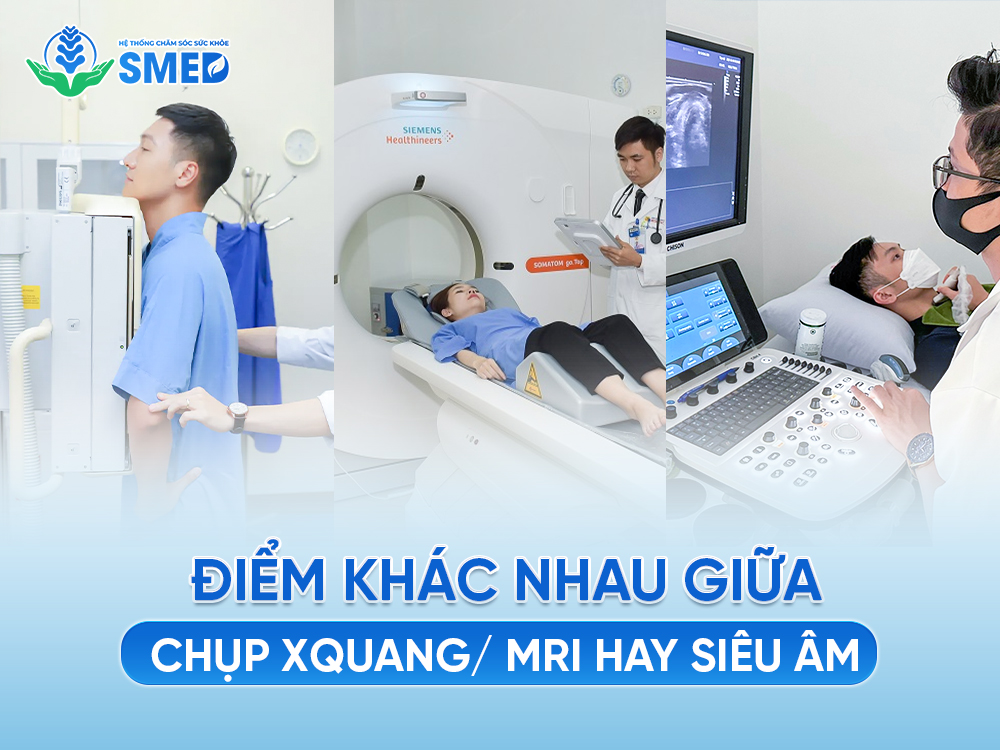 Sự khác nhau giữa chụp Xquang, MRI, siêu âm trong cơ xương khớp 