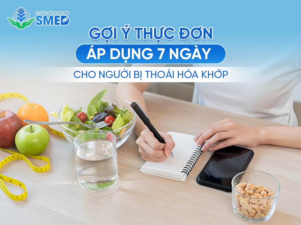 Thực đơn dễ làm, áp dụng cho người bị thoái hóa khớp 