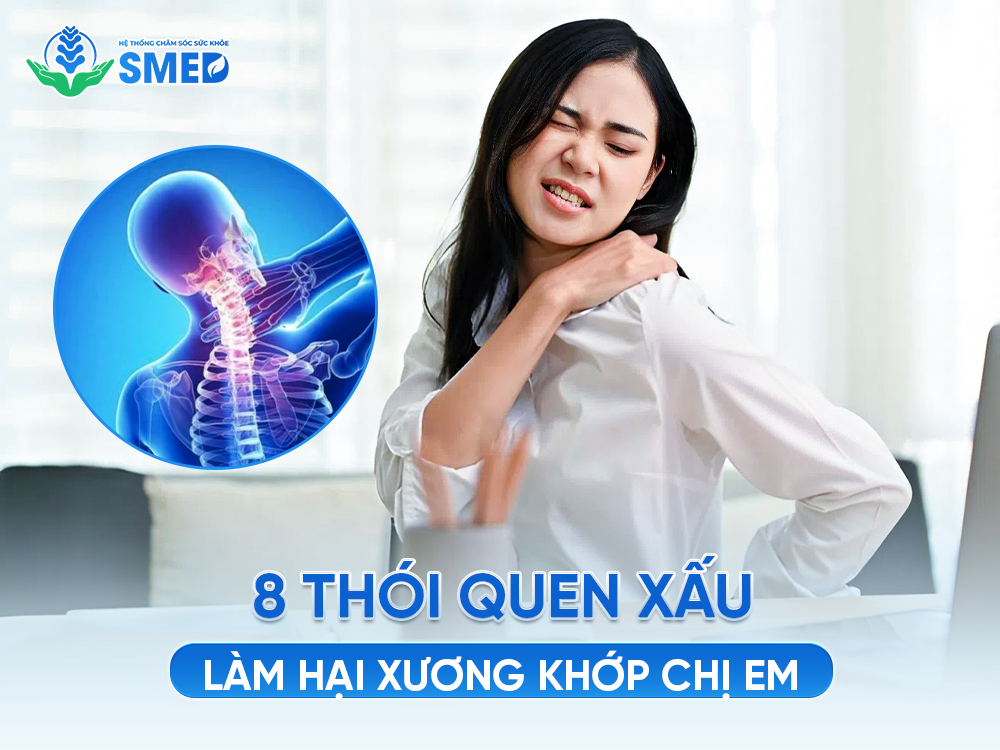 8 thói quen làm hại xương khớp của chị em nhanh hơn 