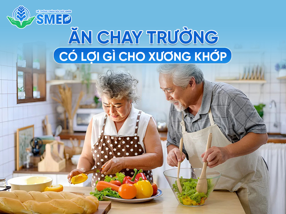 Ăn chay trường có lợi thế nào với xương khớp 